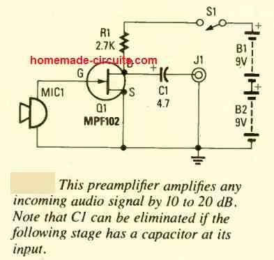 5 Simple Preamplifier Circuits Explained - Homemade Circuit Projects