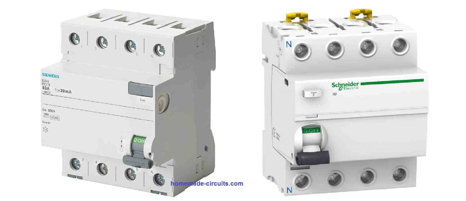 How RCCB Works [with Circuit Diagram] - Homemade Circuit Projects