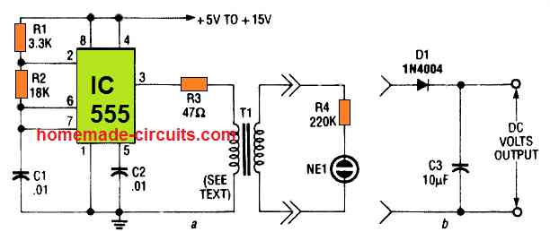 neon lamp driver circuit 