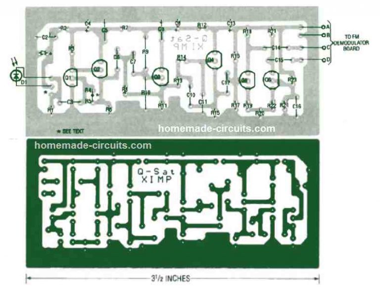 Visible Light Communication Circuit [using InfraRed] Circuit Diagram