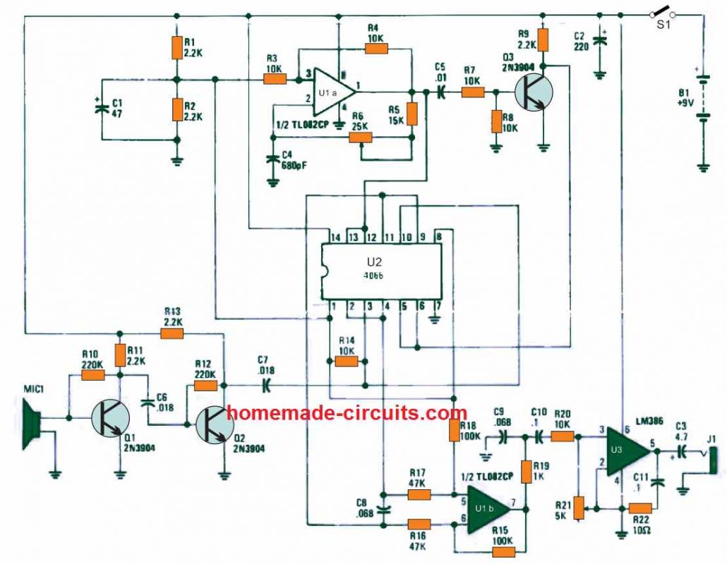 ultrasonic receiver compressed