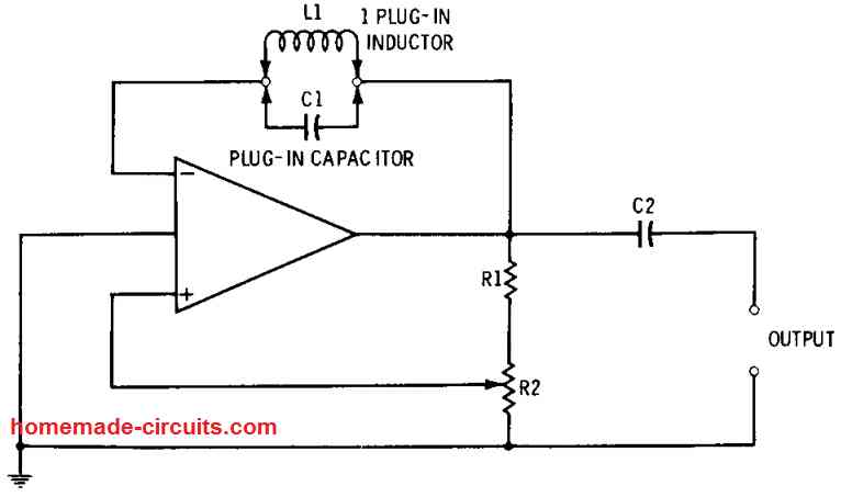 op amp oscillator using AF and RF combination