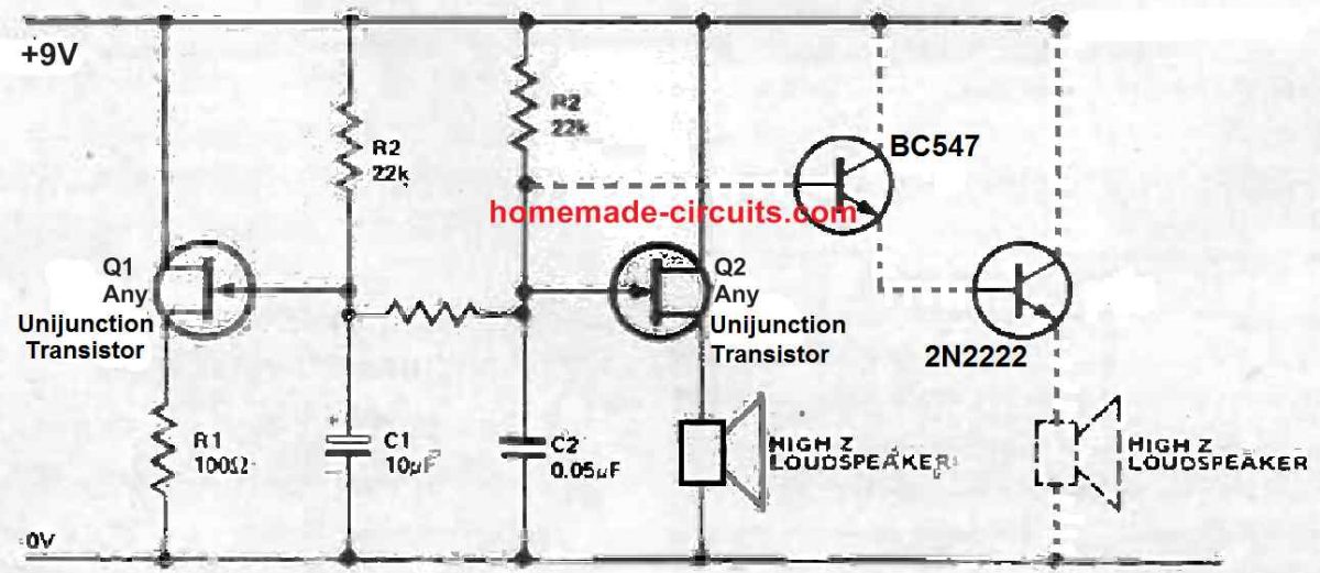 siren circuit using transistors