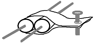 how clamp two diodes with a heatsink