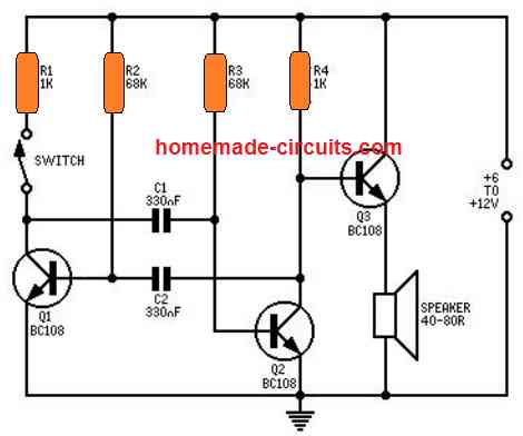 ship siren horn circuit