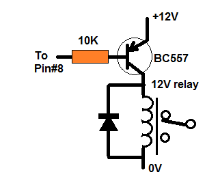 LM567 relay intefacing connection details