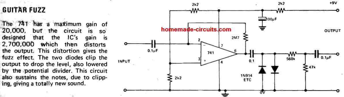 guitar fuzz circuit