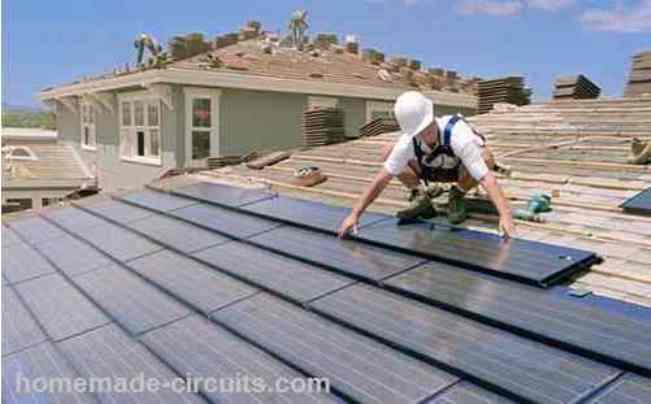 solar roof shingles compressed