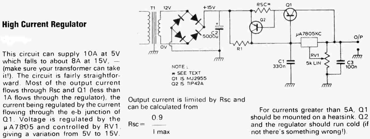 high current from a 7805 IC