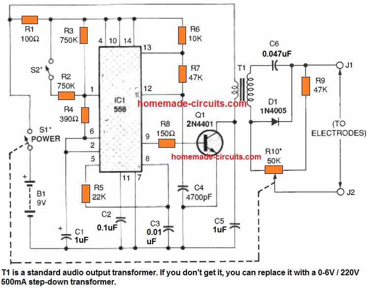 Nerve Stimulator Circuit Diagram