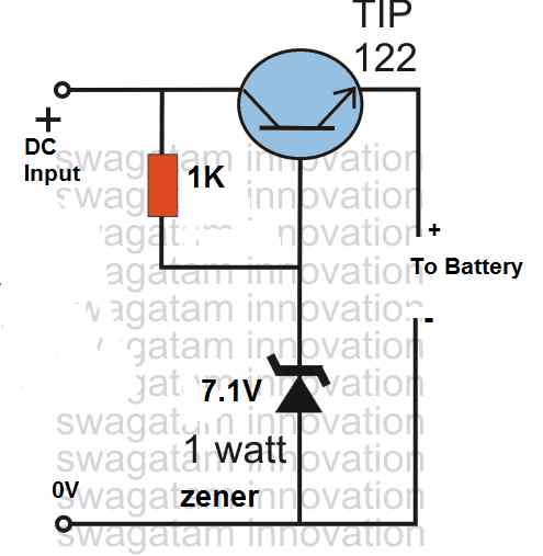 lamp battery charger circuit