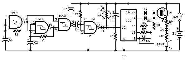 cricket chirping sound simulator circuit