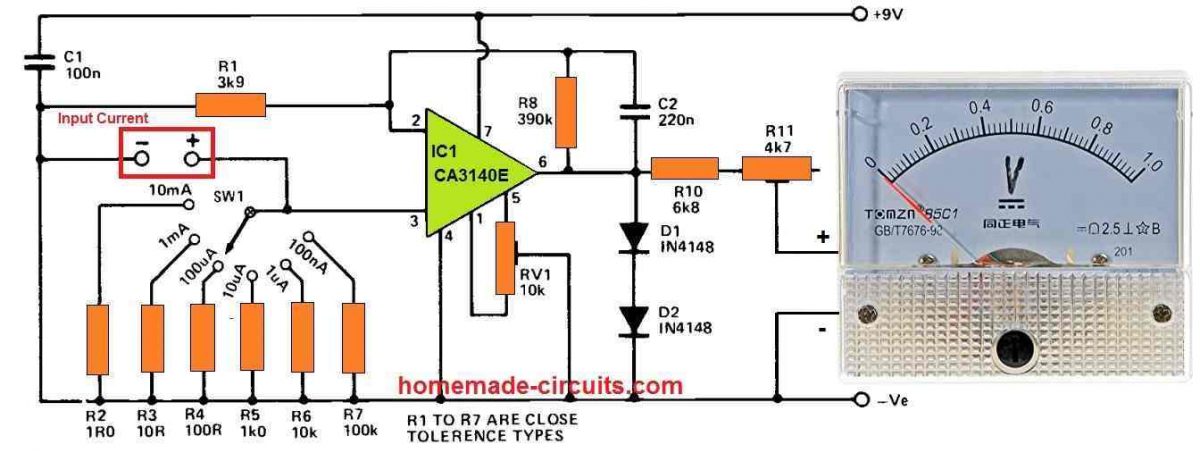 microamp meter circuit compressed 1