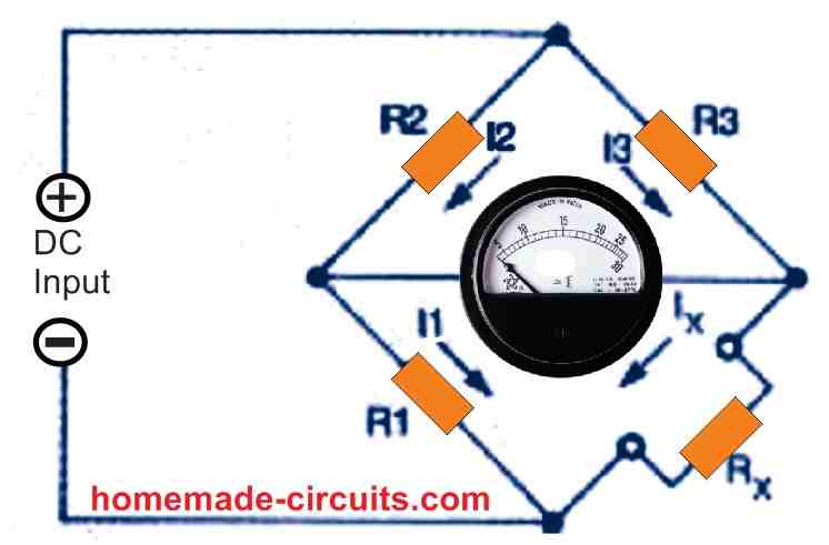 Basic Wheatstone Bridge Circuit