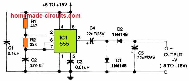 Negative Voltage Doubler Circuit