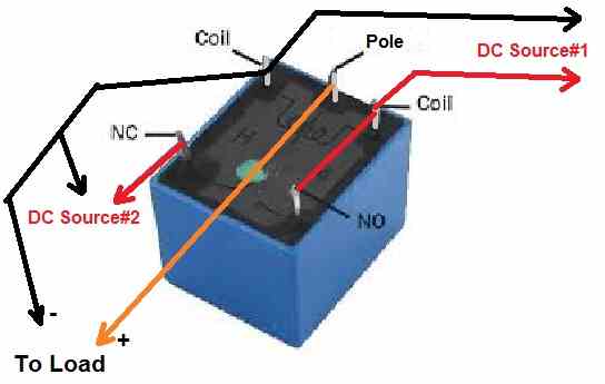 simplest relay chnageover circuit for DC UPS