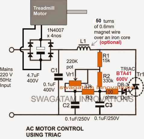 treadmill triac driver circuit