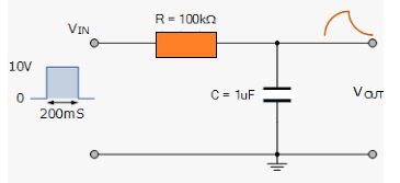 integraator circuit using resistor and capacitor