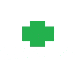 Green plus medical 3d symbol logo vector. | CanStock