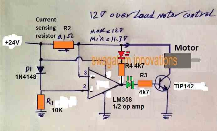 motor over current protection LED display