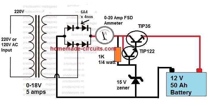 simple solar battery charger circuit