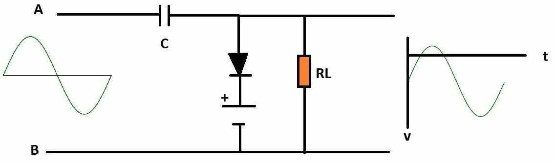 Negative Clamper with Positive Bias