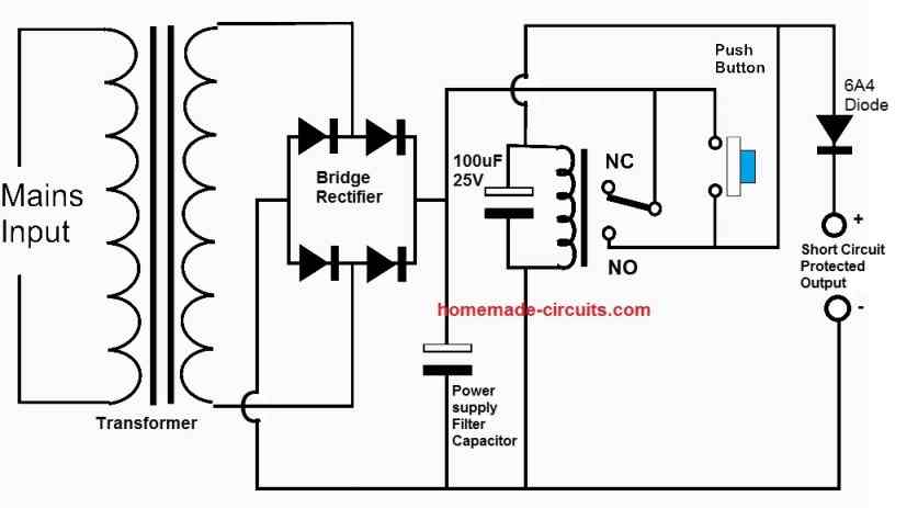 Der er behov for Bedrift brevpapir Add this Short Circuit Protection to Your Power Supply | Homemade Circuit  Projects