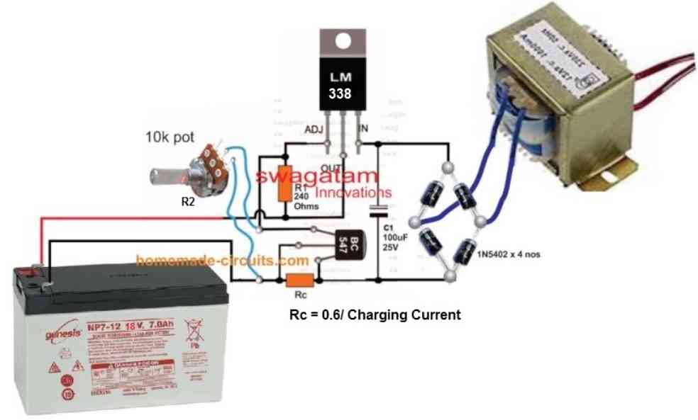 18V li-ion batttery charger circuit