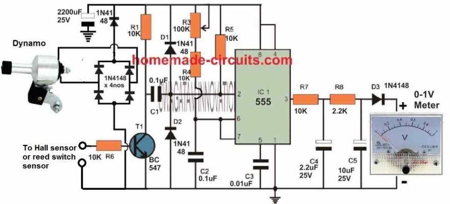 Bicycle Speedometer Circuit – Homemade Circuit Projects