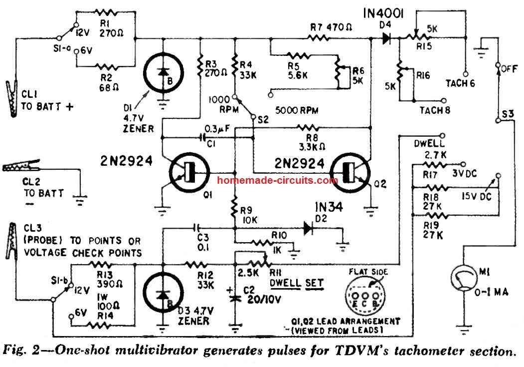 dwell meter circuit diagram