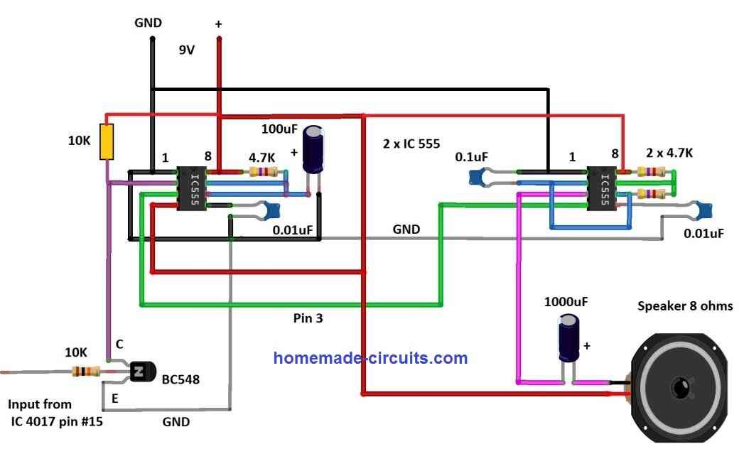 monostable circuit and buzzer driver