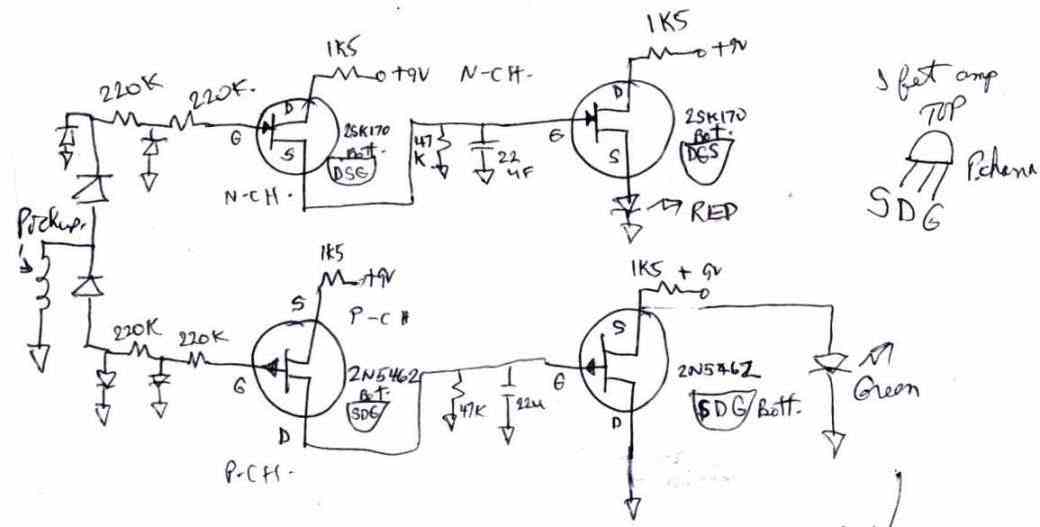 mosfet high low pulse detector circuit