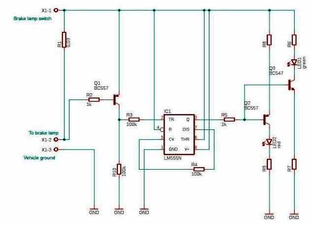 car tail lamp failure indicator