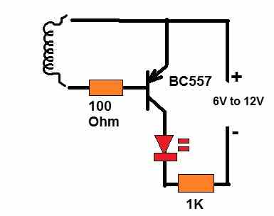 testing negative pulse from an inductor