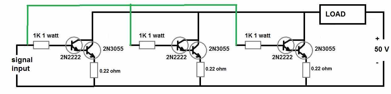 high current transistors in parallel