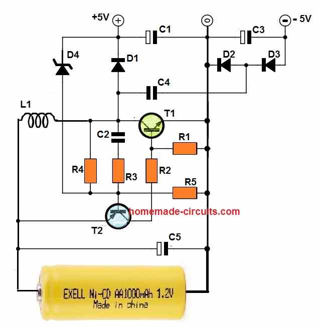 +5V, -5V Dual Supply from 1.2 V using boost converter circuit