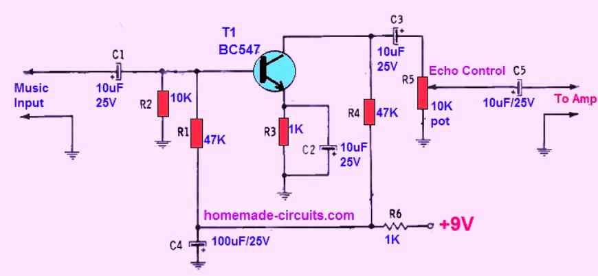 Echo Effect Generator Circuit