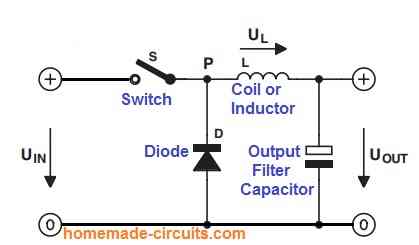 Simple Buck Converter Circuits using Transistors - Homemade