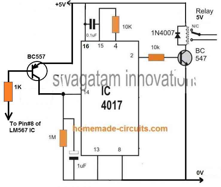 flip flop relay ON OFF circuit