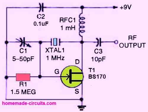 simple Pierce oscillator circuit