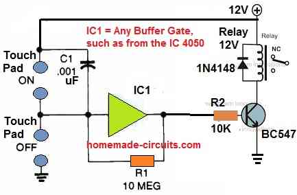 Set/Reset Flip Flop Circuit using NOT gates