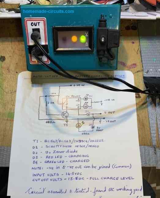 #3 single transistor battery charger prototype image