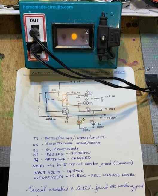 #4 single transistor battery charger prototype image