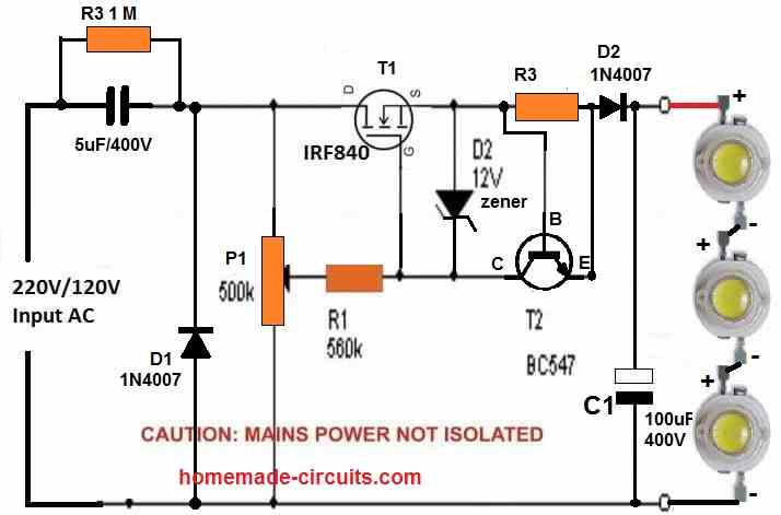 Afvige arbejder nul 3 Best LED Bulb Circuits you can Make at Home | Homemade Circuit Projects