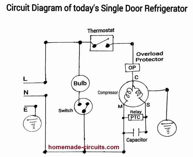 Simple electronic fridge thermostat