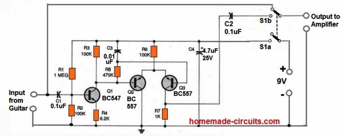 guitar distortion circuit