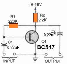 Simplest BJT Amplifier circuit
