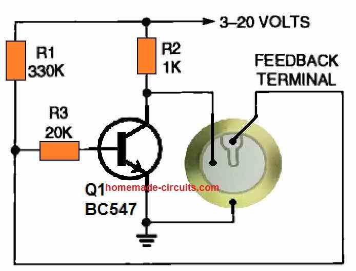 transistor piezo driver circuit