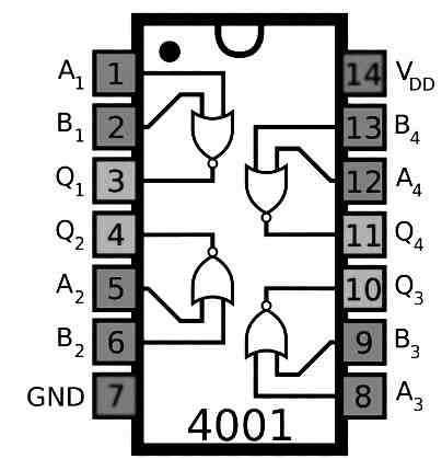 IC 4001 pinout details