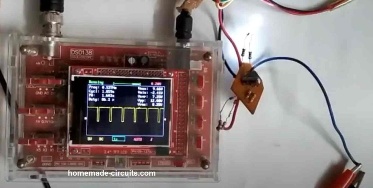 testing with DSO138 oscilloscope